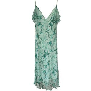 Y2K Forest Fairy Green Romantic Spring Ethereal Festival Beaded Pixie Maxi Dress